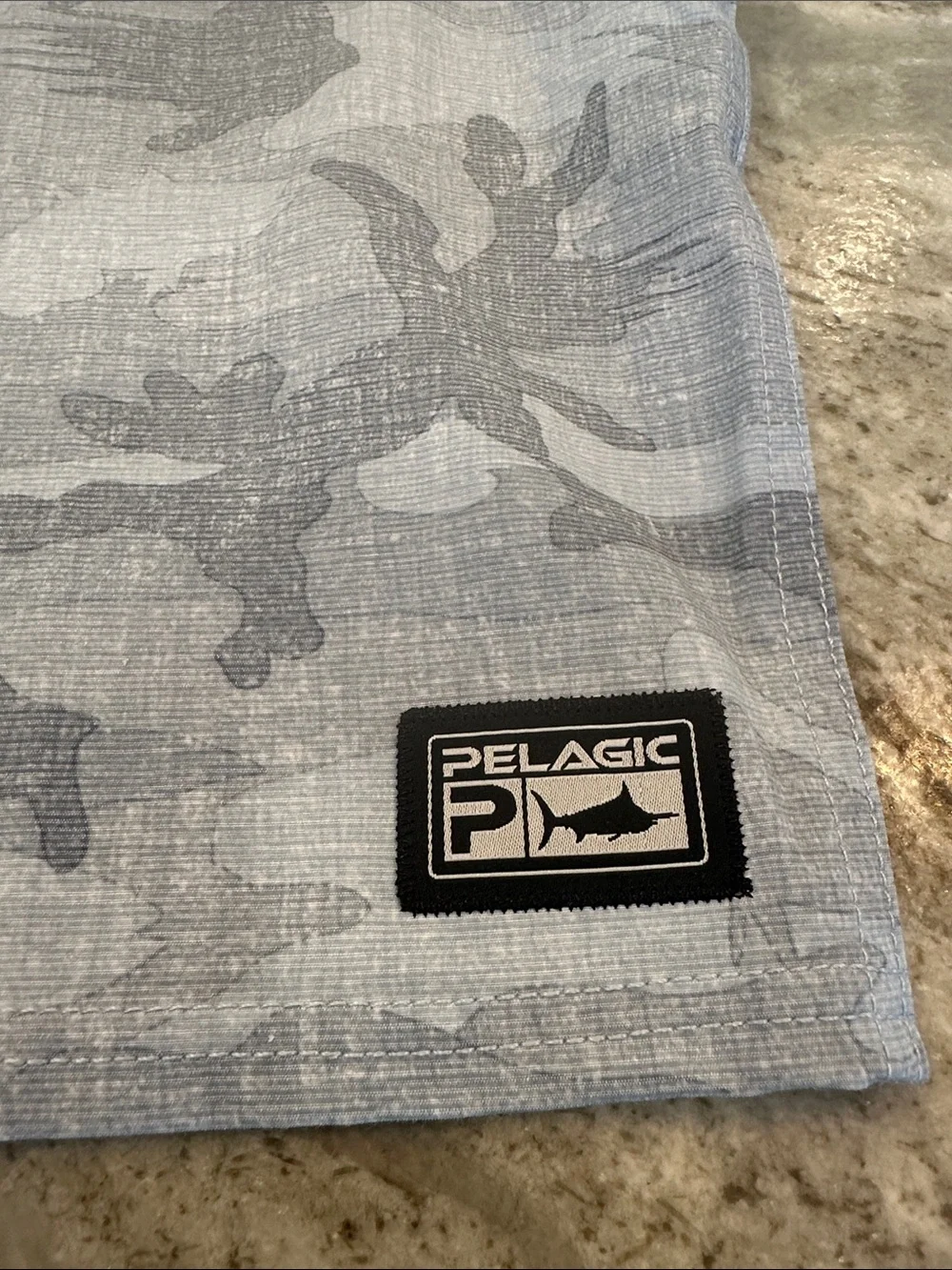 Pelagic Men’s Gray Camo Swim Board Shorts